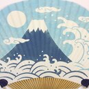 Blattf&auml;cher, Uchiwa Berg Fuji & Welle 38 x 24,5 cm