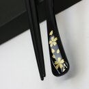 Essst&auml;bchen Kirschbl&uuml;te schwarz, mit L&ouml;ffel