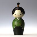 Kokeshi "Wakasamurai", japanische Holzpuppe...