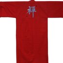 Bestickter Kimono "Zen" rot