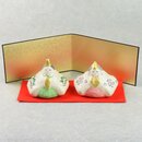 Hinamatsuri Puppenset aus Pappmach&eacute;