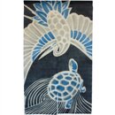 Japanischer Wandbehang, Noren Kranich & Schildkr&ouml;te