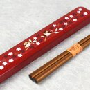 Essst&auml;bchen mit Case Eule rot, St&auml;bchen mit...